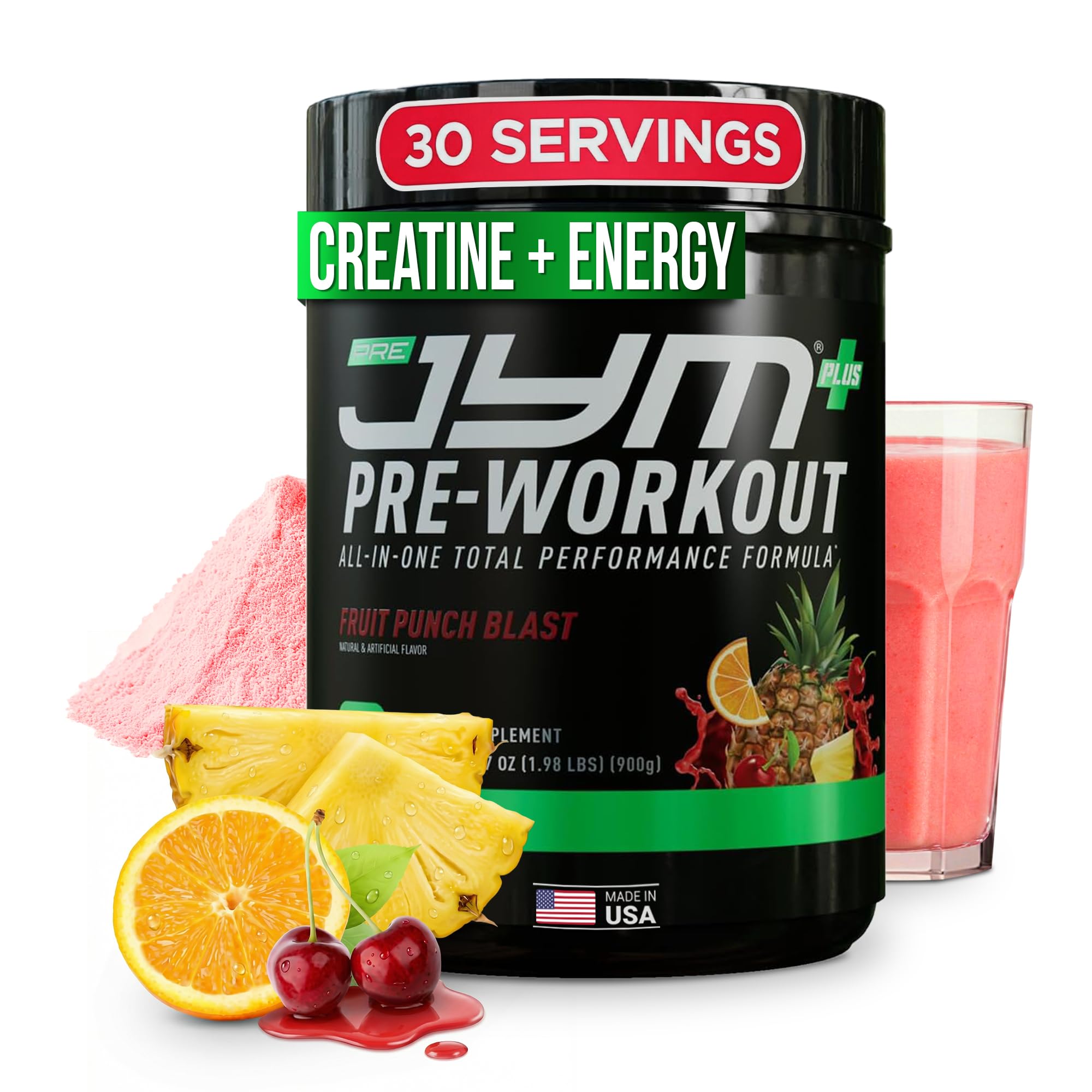 JYM Supplement Science Pre JYM Plus Fruit Punch