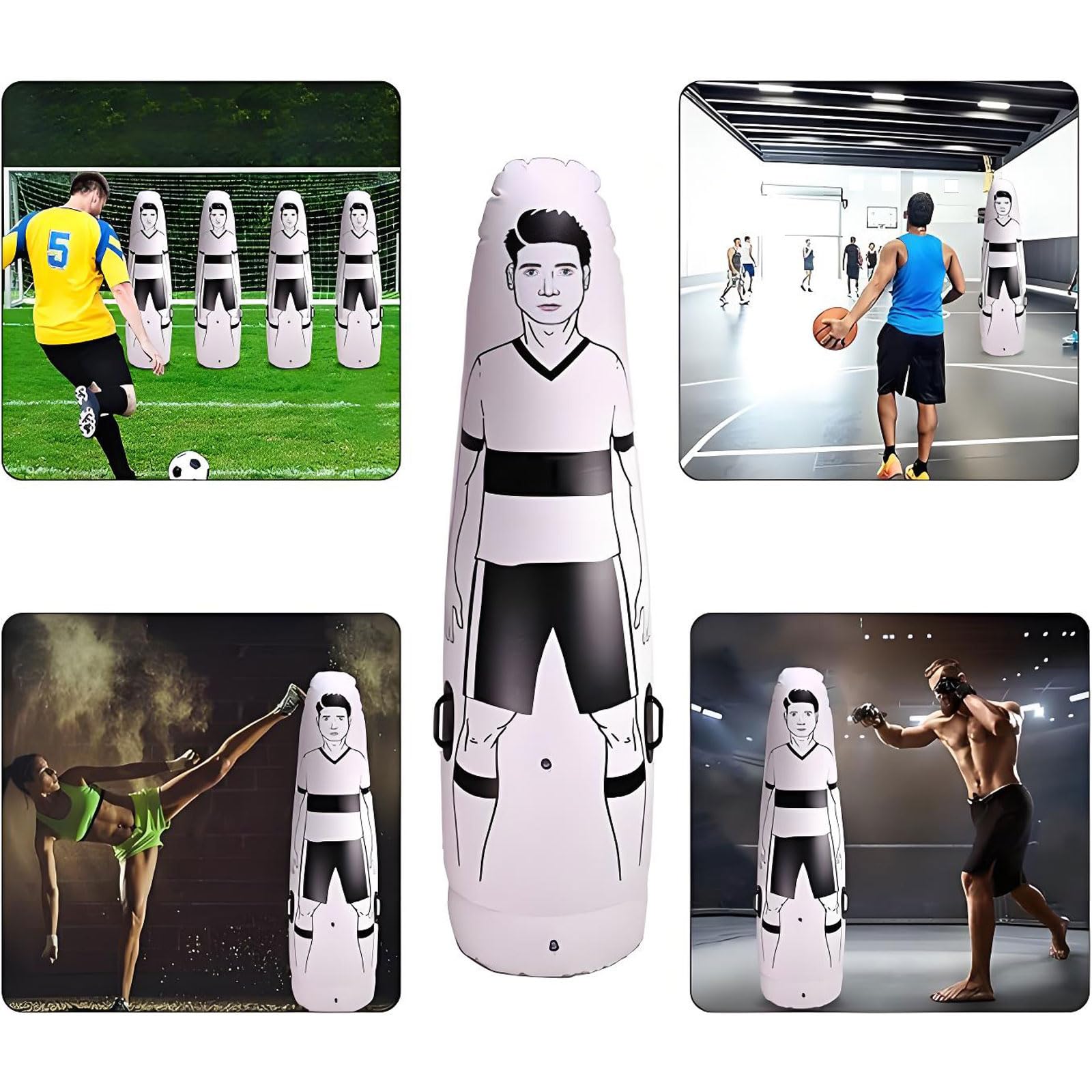 Fußball Dummy Torwart Keeper Tumbler Aufblasbarer Trainingspuppe 160cm 180cm 205cm