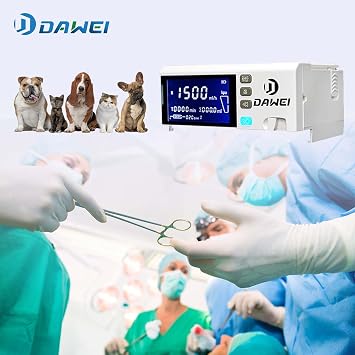 Veterinary IV Infusion Pump Portable Machine with 4.3inch Color Touch Screen,Volumetric High Infusion Accuracy for Pet Dog Cat Animals