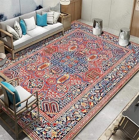 Amazon ペルシャ風 絨毯 ペルシャ柄 室内 玄関マット カラー 高級 屋内 ベージュ ベルギー絨毯 風水 ペルシャ絨毯 タイプ 1x160cm 柄 160 230cm ゴブラン織 ラグマット レッド 赤 おしゃれ 北欧 屋内 洗える 玄関マット リビングマット ラグ カーペット オンライン通販