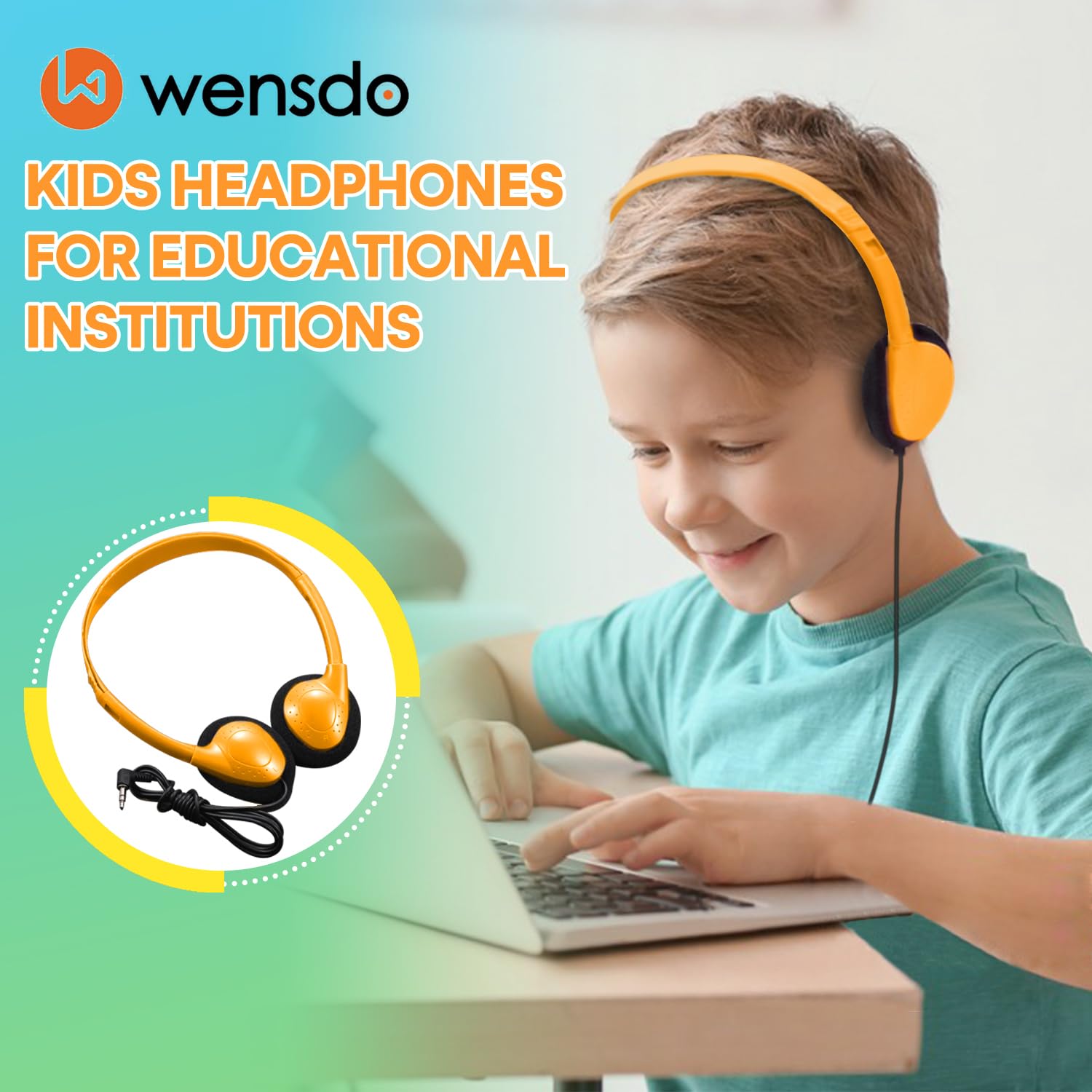 100 Pack Bulk Headphones for Classroom SchoolKids - Dettaglio