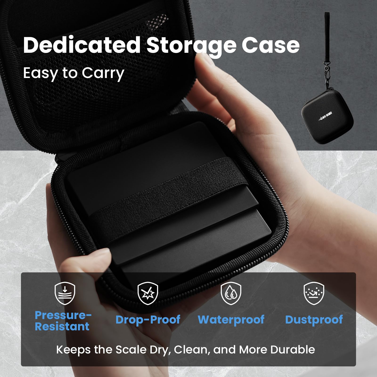 MHW-3BOMBER Báscula de café expreso súper mini con temporizador, báscula de café digital con modo espresso/vertido/manual, báscula recargable de granos de café, báscula portátil con una bolsa de