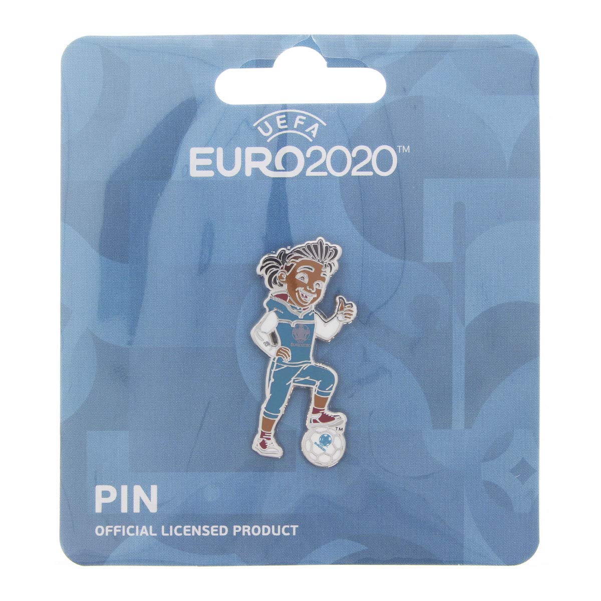 UEFA EURO 2020™ - Pin de la mascota oficial Skillzy – Pulgar alto – 4 cm