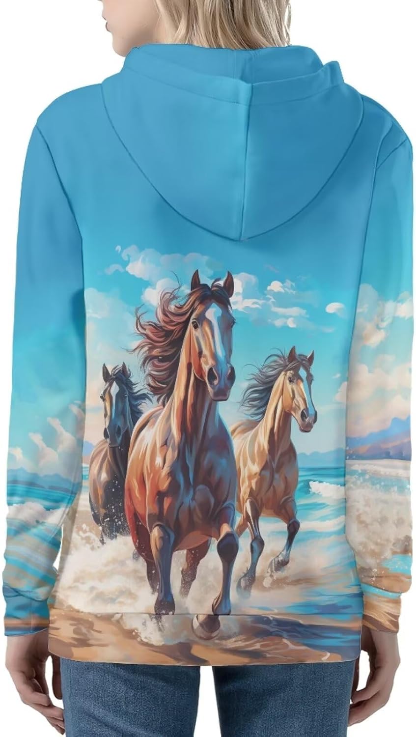 Showudesigns Zip Up Women's Hoodies & Sweatshirts XS-5XL - Image 4