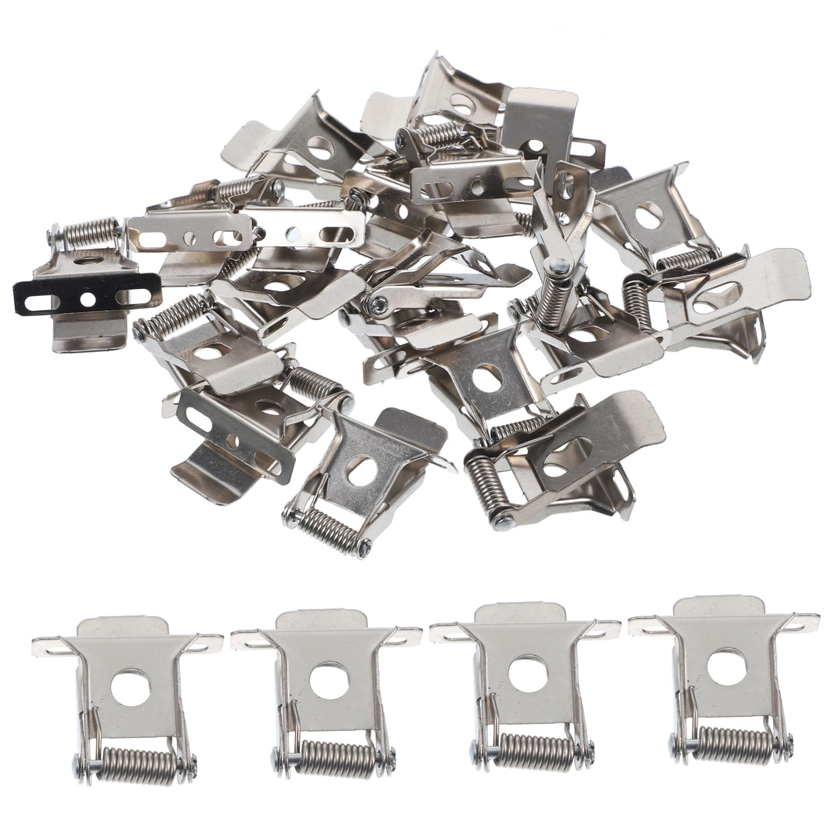 60 Teiliges Federklemmen LED Panel Lampenclips Stabile Federklammern zur Befestigung von Einbauleuchten und Downlights Rostbeständig Einfach zu Montieren für Recessed Light