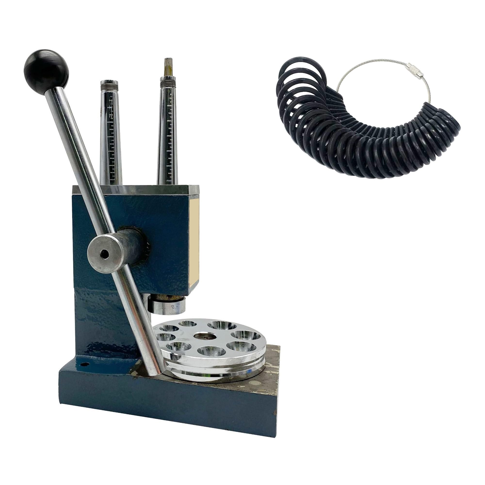Herramienta profesional reductora de anillos, tamaño ajustable con base pesada, tamaño eficiente de joyería