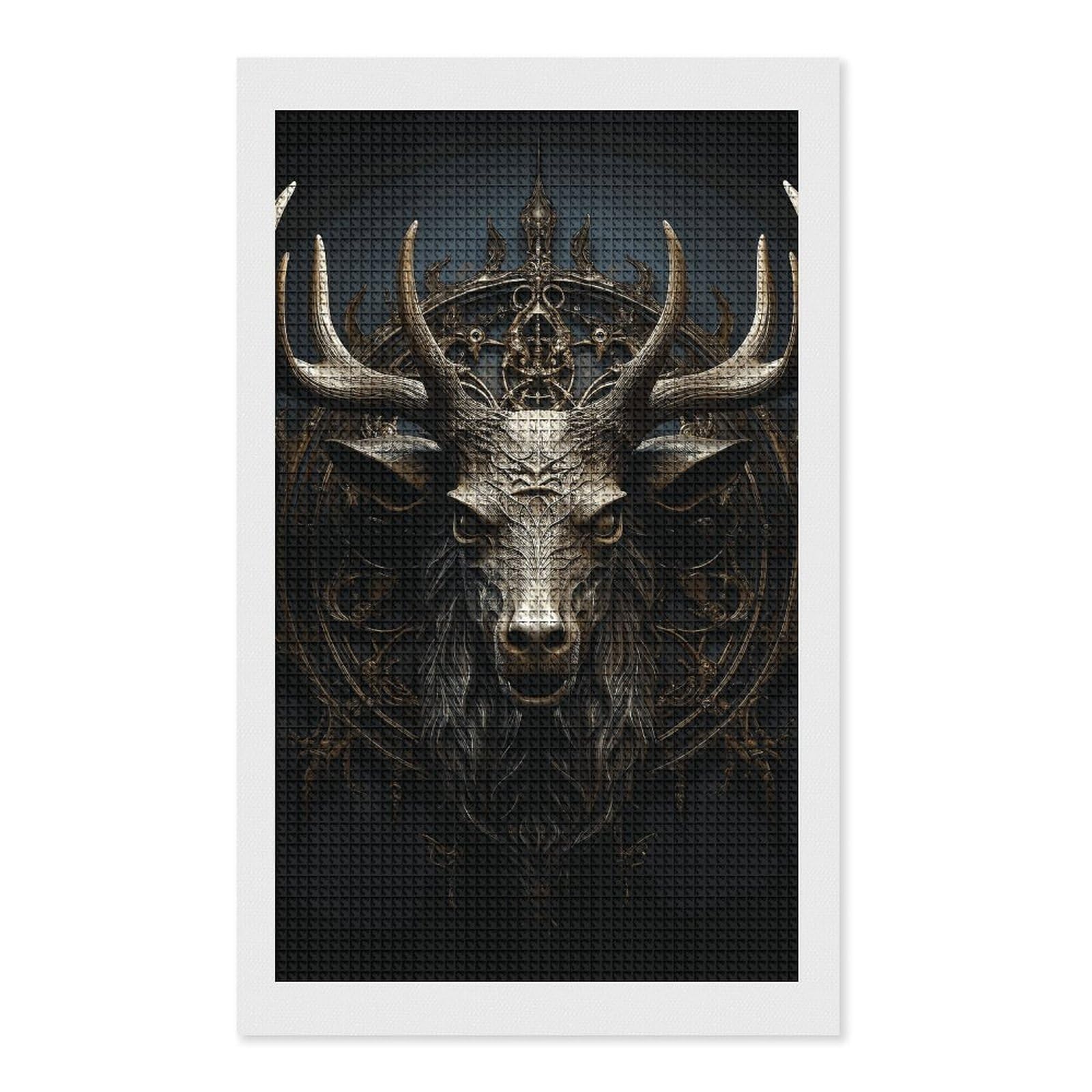 Antlers Diamond Art Kits for Adults, DIY 5D Diamonds Painting Kits for Beginner, Round Full Drill Diamond Dots Painting, 12"x20" Diamonds Pictures Gem Art and Crafts Wall Decor