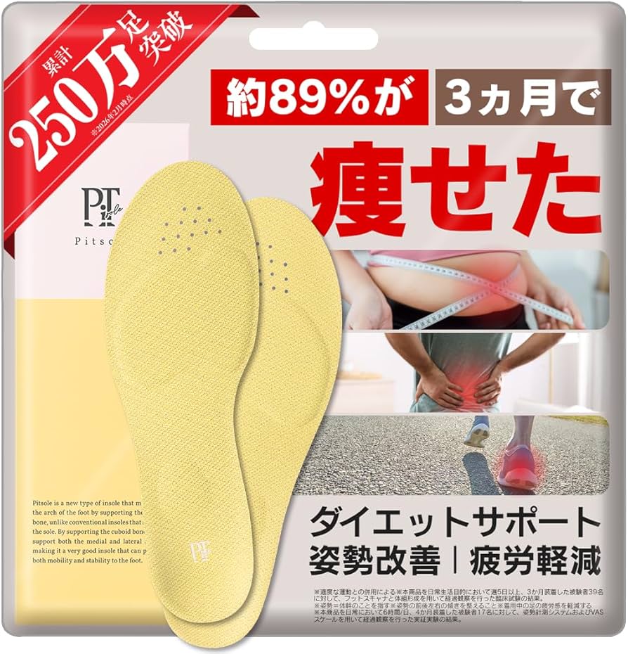ピットソール サポート 姿勢インソール Amazon | [正規品保証] ピットソール 中敷き 姿勢サポート 姿勢