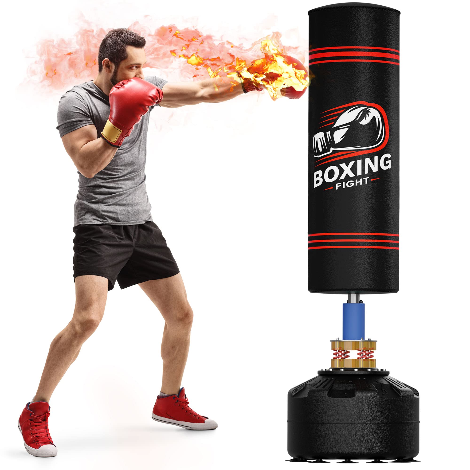 Amazon.com : Punching Bag with Stand Freestanding Heavy