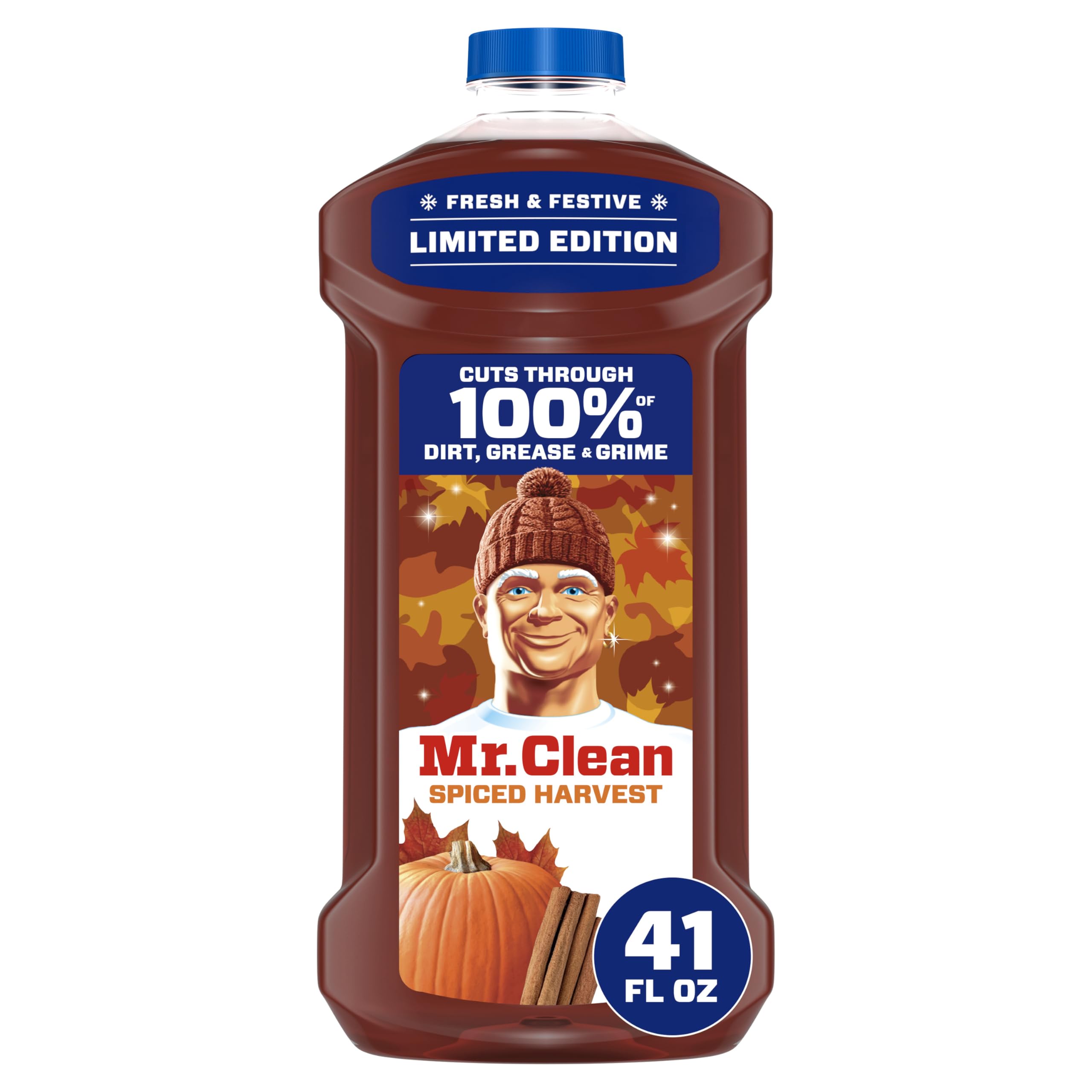 Mr. Clean All Purpose Cleaner, Cleaning Liquid, Spiced Harvest, 41oz