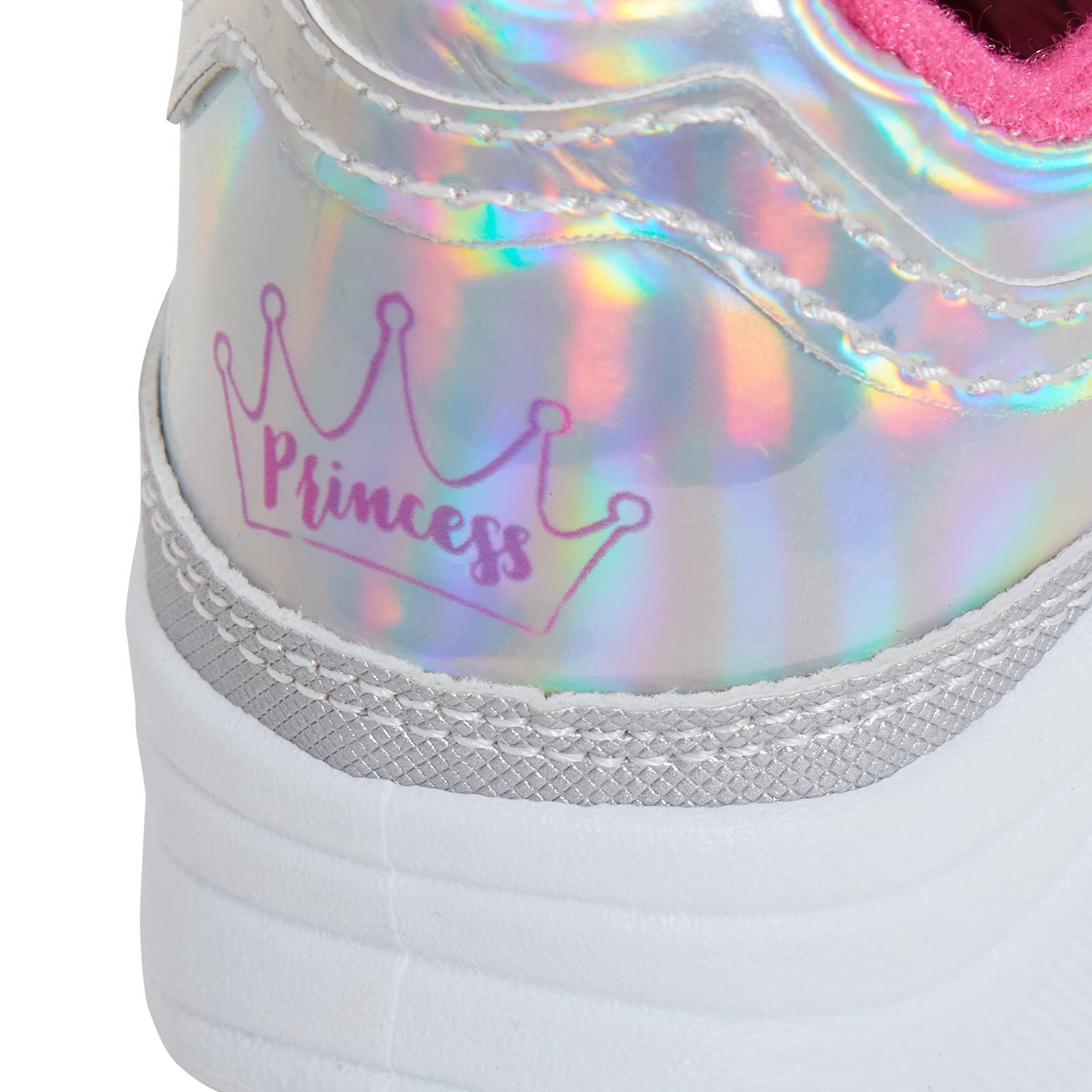 Disney Principessa Ragazze Formatori Olografico Argento Scarpe Sportive Bambini Scarpe Da Corsa Scarpe Da Ginnastica Ariel Rapunzel