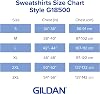 Sudadera con capucha de vellón para adulto Gildan, estilo G18500, paquete múltiple, negro (1 paquete), mediano 6