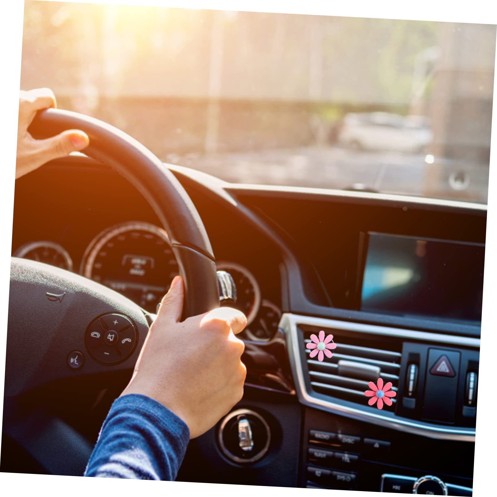 SOLUSTRE 30sätze Teiliges Blumenform Auto Duftclip Eleganter Aromatherapie Diffusor Für Auto Und Zuhause Passend Für Luftauslässe Einfache Installation Angenehme Düfte Fahrzeug
