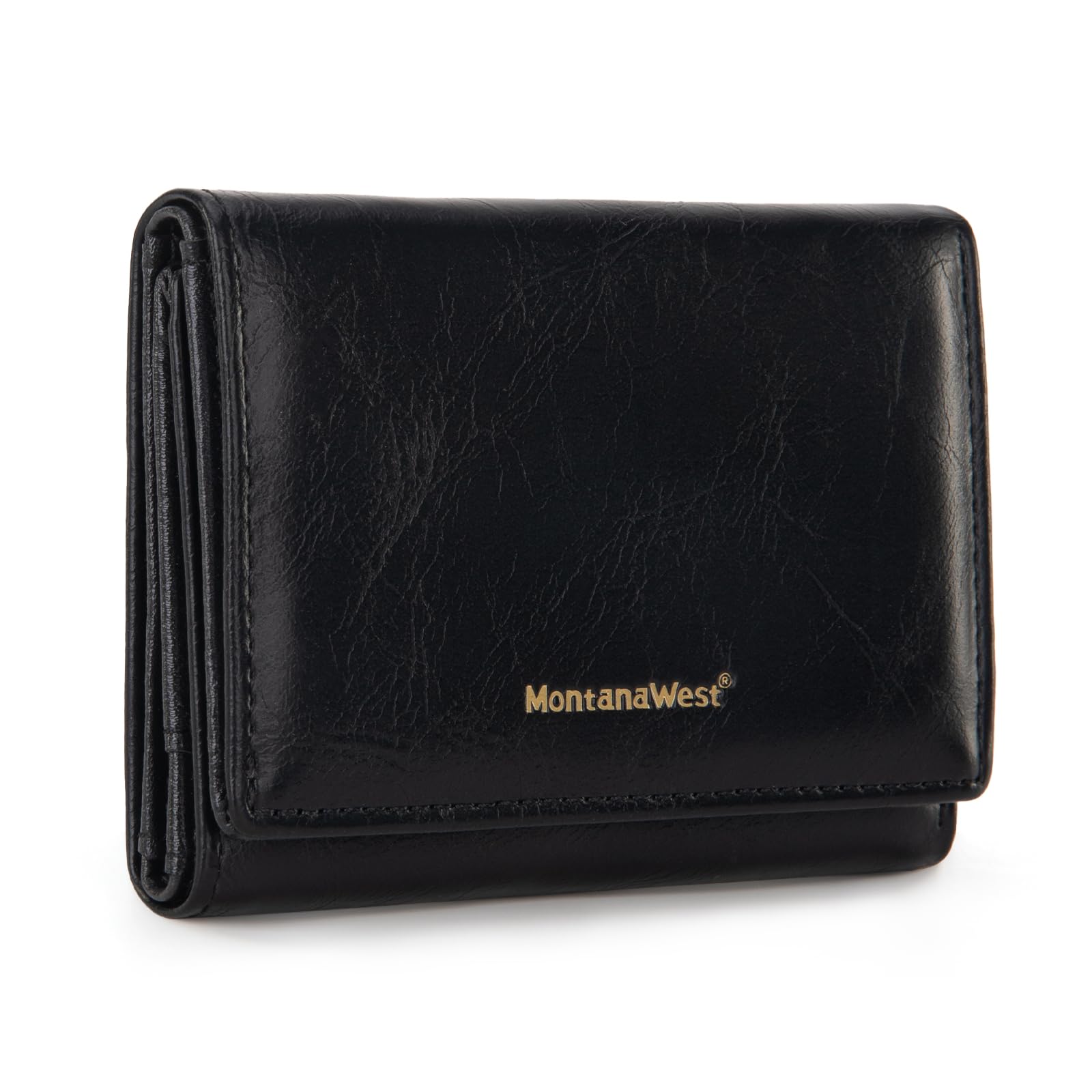 Montana West Wallet Women Small Trifold Wallet RFID Blocking Minimalist Wallets with ID Window