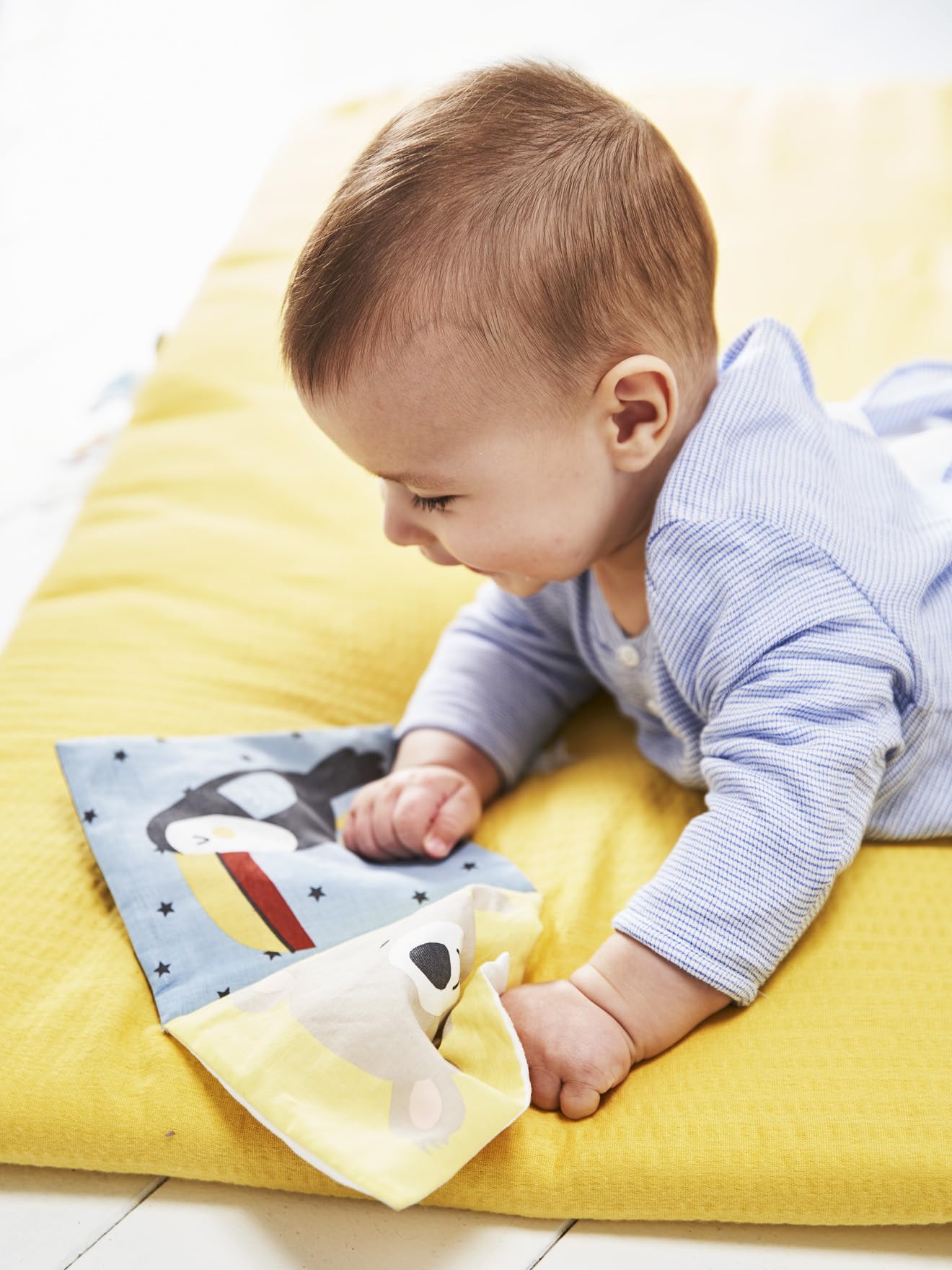 Vertbaudet Baby Activity-Decke TROPIK ohne Spielbogen senfgelb ONE Size