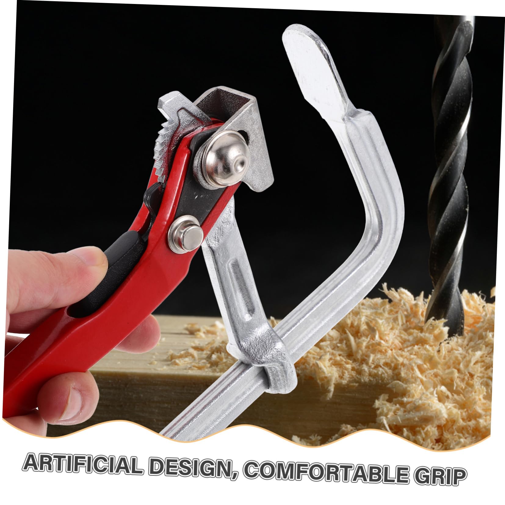 Operitacx Serre-joint pour Travail du Pince Fixe Clip pour Travail du Outil Pratique pour Bricolage Couleur Aléatoire