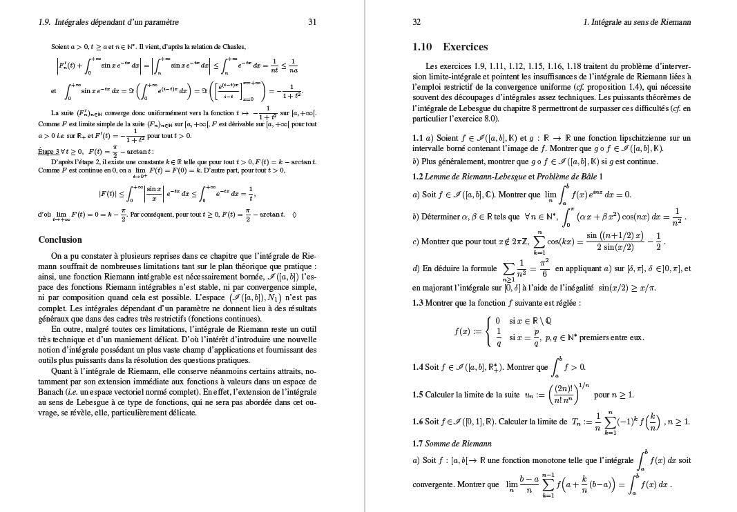 Analyse - Théorie de l'intégration: Convolution, Transformées de Fourier et de Laplace - L3 - M1 - Agrégation - Écoles d'ingénieurs