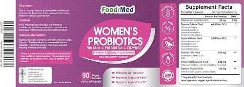 Miniatura 9 de 90 cápsulas de probióticos para la salud digestiva de las mujeres
