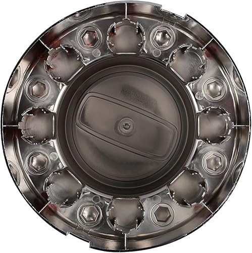 Miniatura 6 de ECCPP Juego de 4 tapas centrales de 7 ruedas cromadas delanteras y 2 traseras para Dodge RAM 3500 2011-2018 Dually de 1 tonelada para camión Alcoa