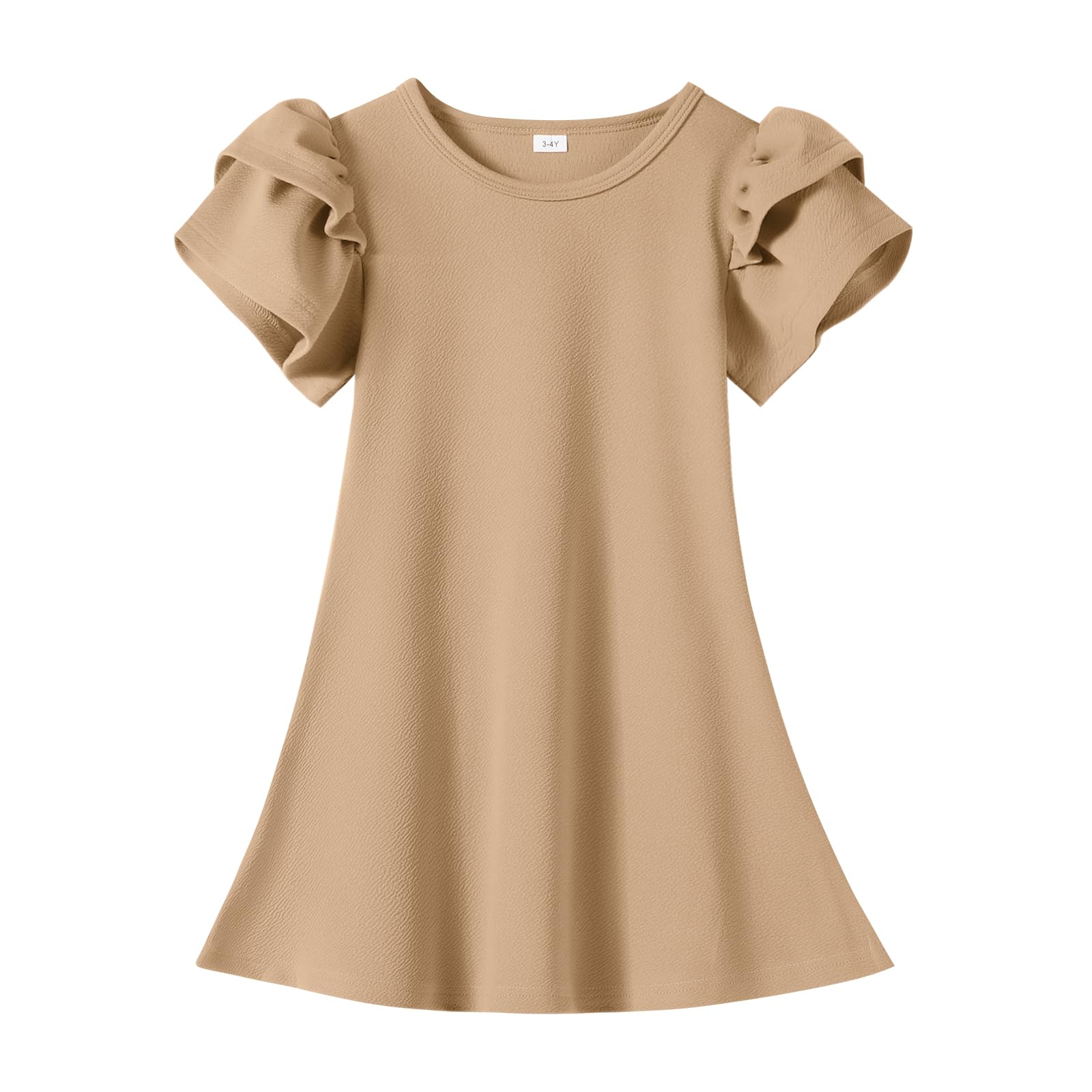 Kionio Toddler Dress Summer Baby Girl Dresses Layered Ruffle Sleeve Kids Cute Sundress Beach Birthday Party