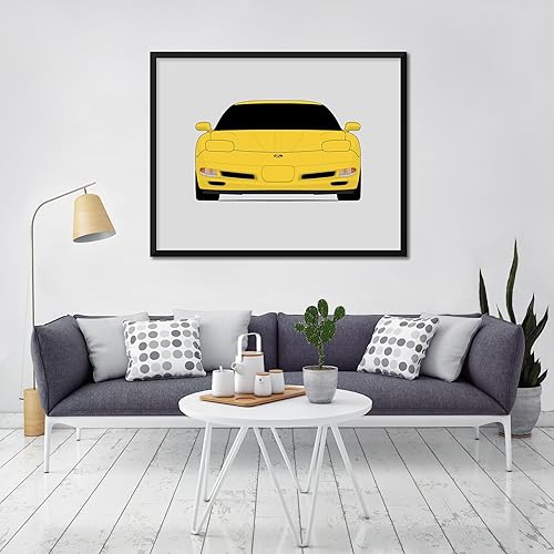 Miniatura 4 de Chevy Corvette Z06 C5 (1997-2004) 5th Generation Inspired Poster Print Wall Art Decor Handmade (Unframed)