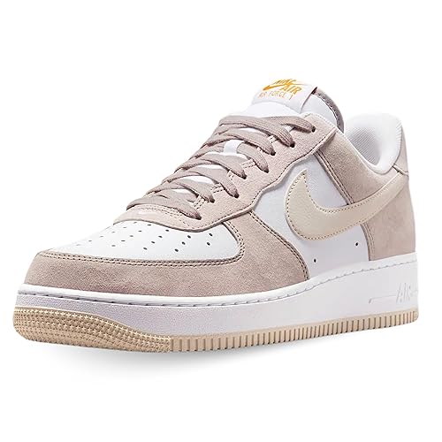 Nike Herren Air Force 1 '07 Sneaker - 44.5 EU - College Grey Lt Orewood Brn White