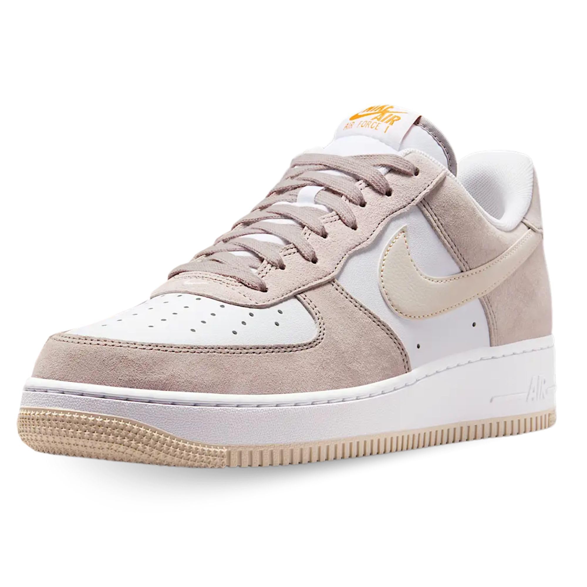 Nike Air Force 1'07 Mens Lifestyle Shoes (College Grey/Light Orewood Brown/White) 4