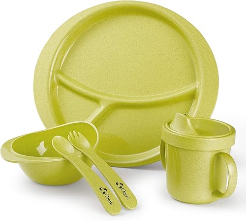 Miniatura 10 de Ozeri Juego de platos Earth para niños, 100% hecho de una planta