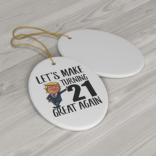 Miniatura 3 de Divertidos regalos de cumpleaños 21 para mujeres y hombres, hacen que los cumpleaños sean geniales de nuevo para árbol de Navidad de 21 años,