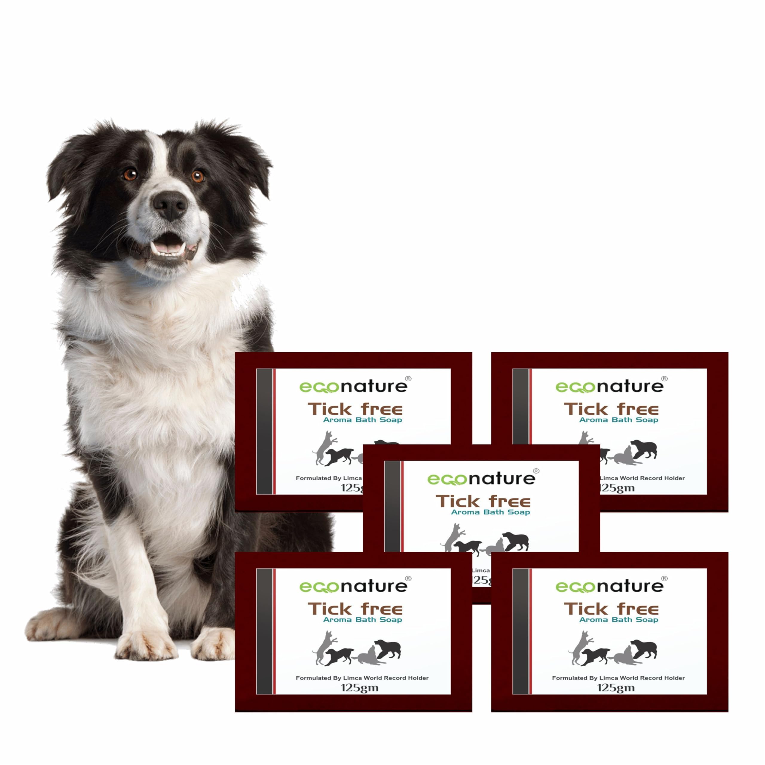 Econature Dog Soap - Tick Free Aroma Bath Soap - Pack of 5-125 g Each (Tick Free) (Tick Free) (Tick Free) (B0CMTCLVST) Amazon Price History, Amazon Price Tracker