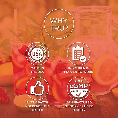 Miniatura 4 de TRU Supplements Energía, fórmula de entrenamiento preentrenamiento, apta para veganos, sin nerviosismo, mejora el rendimiento del entrenamiento,