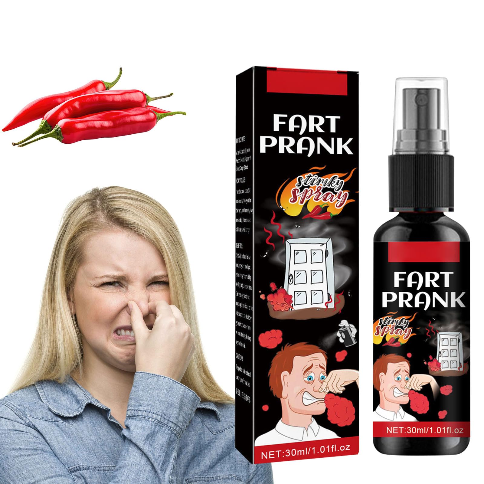 SEMINISMAR Smelly Pet Smell Spray, Caca Spray, 30 ml Small Stinking Liquid, Toy Stuffing Fart, Pet Joke, Stinky Really Bad, Halloween Stuffing Wax Sprays, Bad Odour Extremely Long Lasting (Pilli)