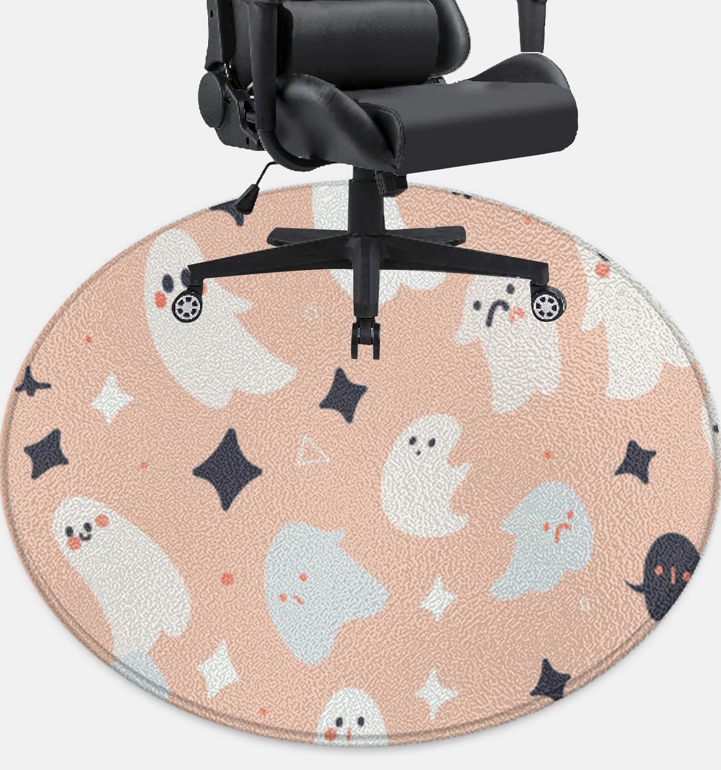 Gaming Chair Mat Circle RGB Color Light - Noise Cancelling, Anti-Slip Gaming Floor Mat - Scratch - View #3