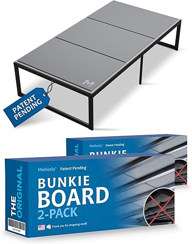 Miniatura 13 de Meliusly Premium Tablero de Soporte de Perfil Bajo de 10mm para Cama King Size (76x80'') con Patente Pendiente - Diseño de Tablero de Cama de Perfil