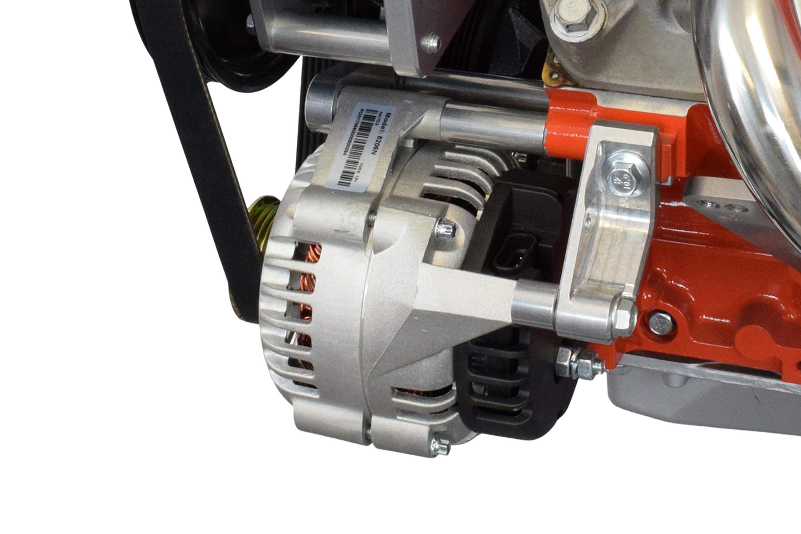 ICT Billet LS Truck Alternator Bracket Low Mount Complete w/Idler