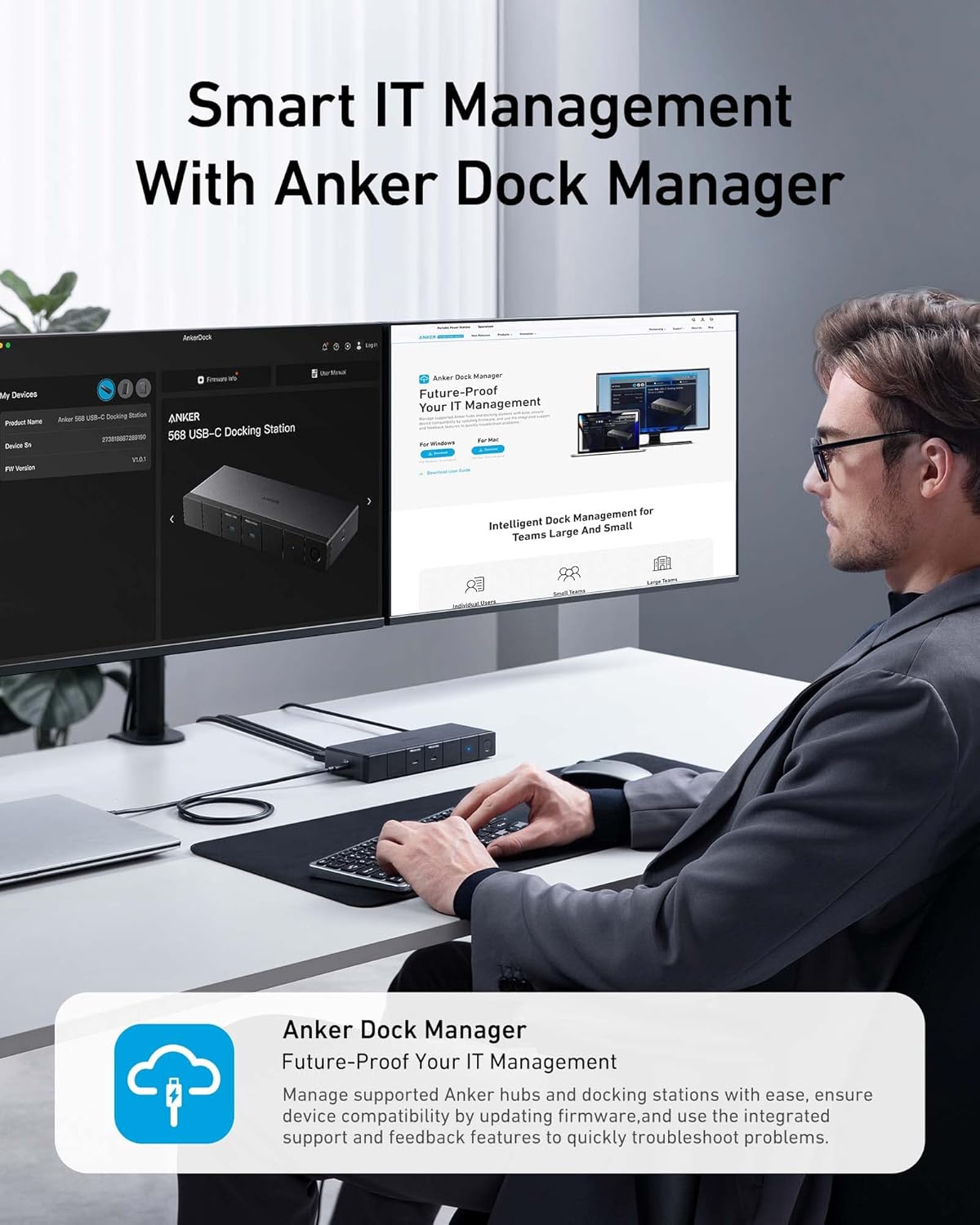 Anker - Brandclub - Anker 568 USB-C Docking Station (11-in-1, USB4 