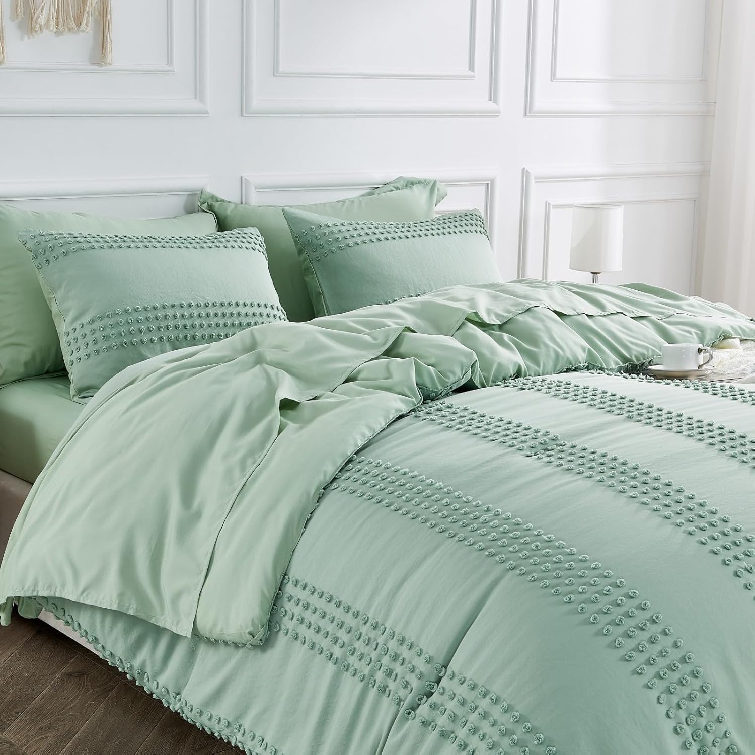 ENJOHOS Sage Green Comforter Twin XL Boho Twin Bedding