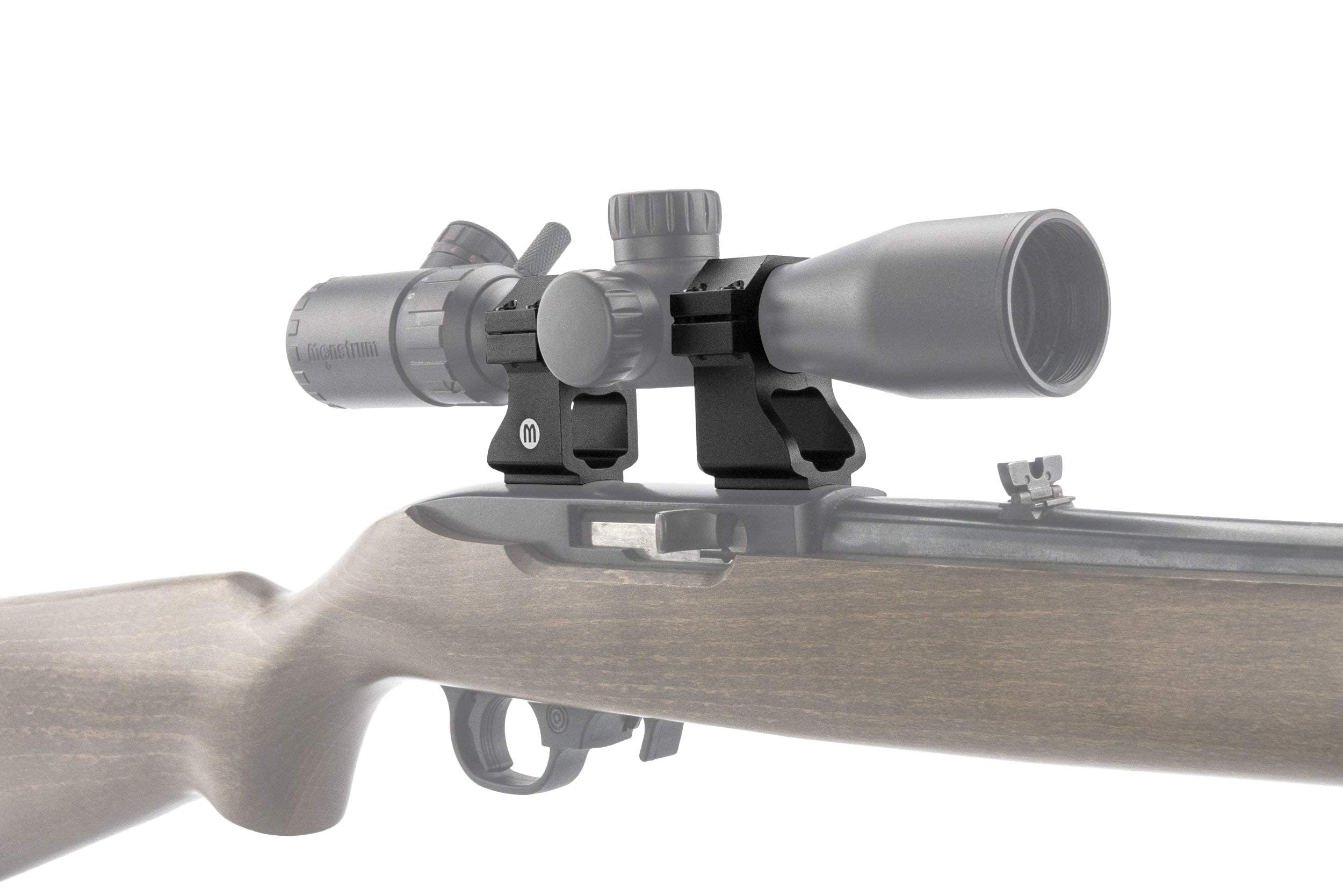 Monstrum Ruger 10/22 Rifle Scope Rings with SeeThrough Base Buy