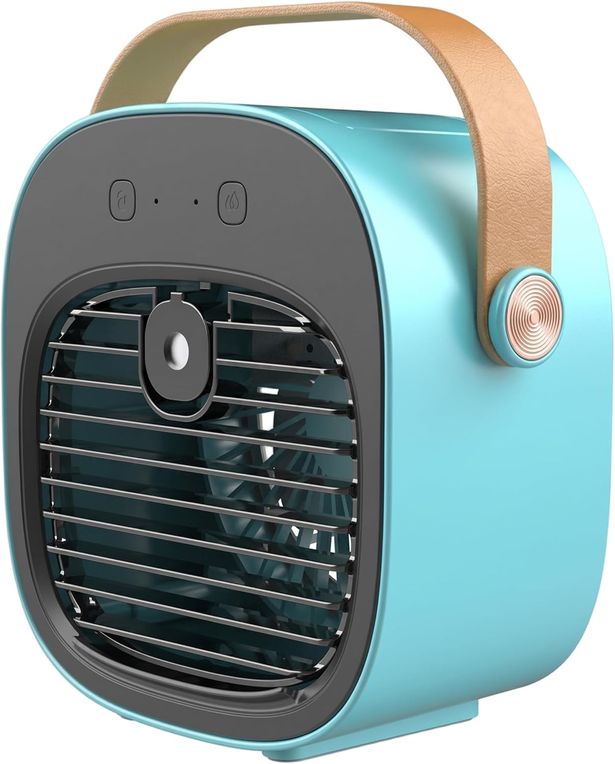 Personal Air Conditioner, 3 Speeds Portable Air Conditioner With Humidifier, 4000mah Rechargeable Personal Cooling Fan Quiet Desk Cooler For Home Office Car - Lake Blue..