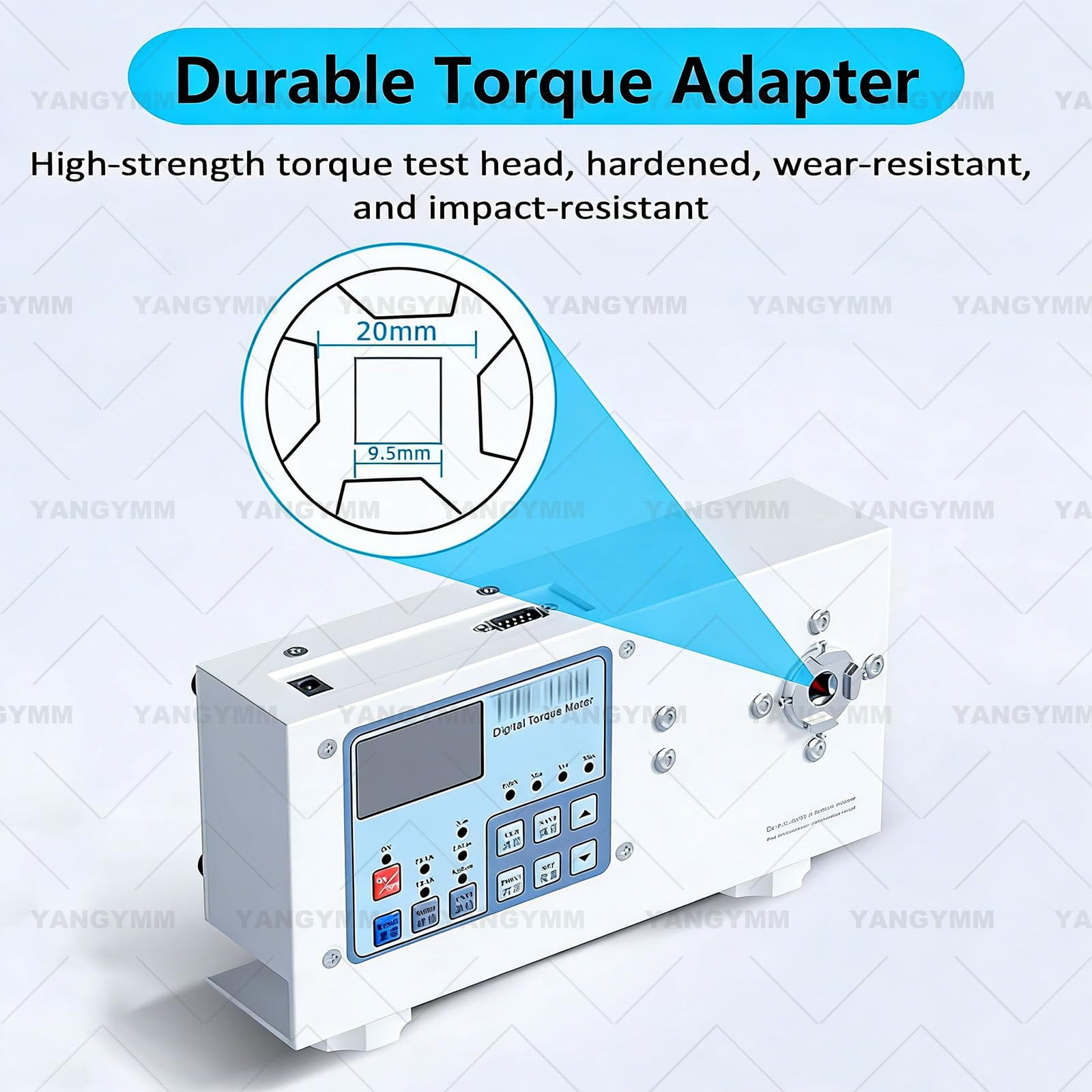 Medidor de par digital, medidor de tapa de torsión portátil, ajustable de 10 a 160 mm de diámetro, herramienta de medición de par de precisión para varias formas de botella