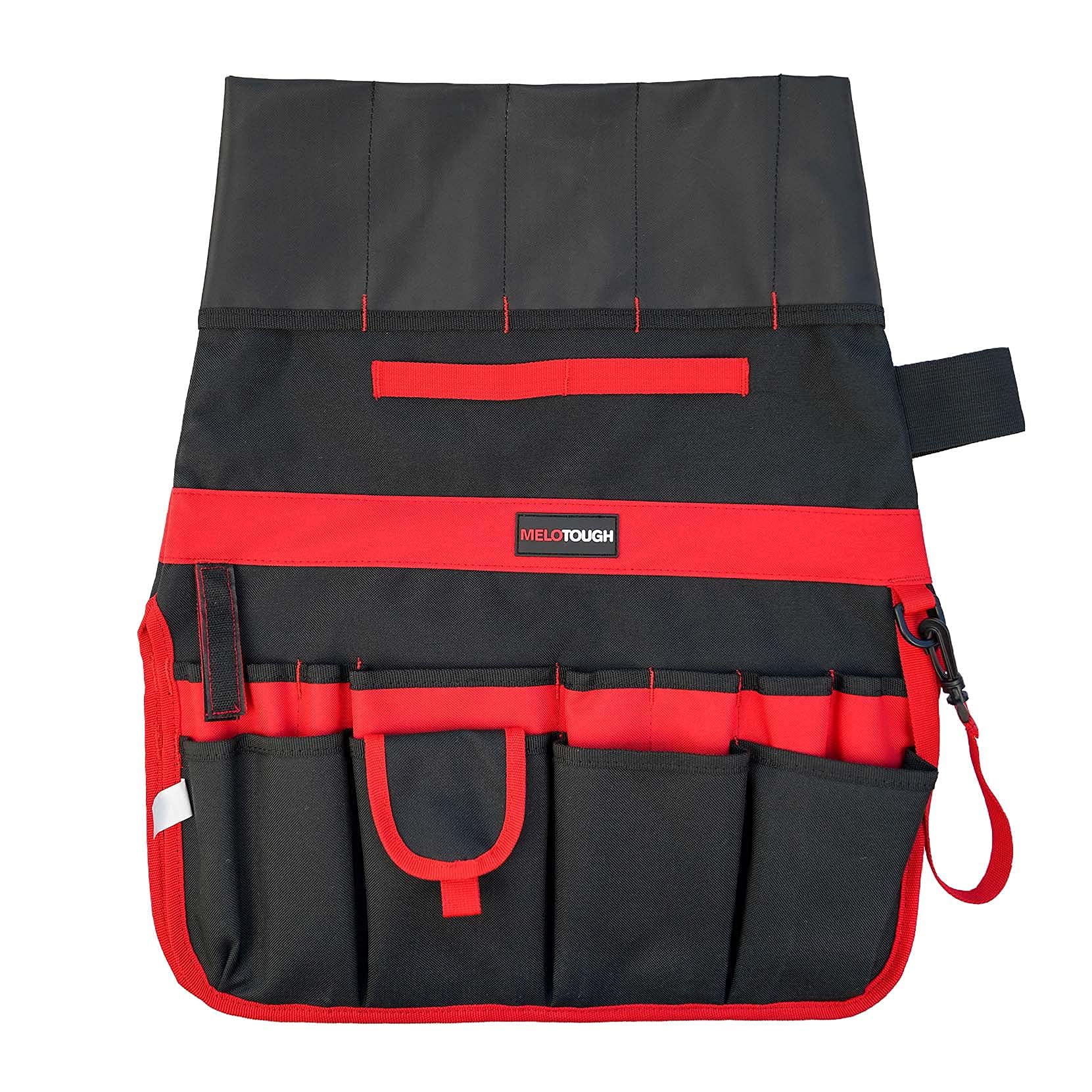 MELOTOUGH Secchio portautensili con 35 tasche, adatto a secchi da 13-19 litri (rosso)