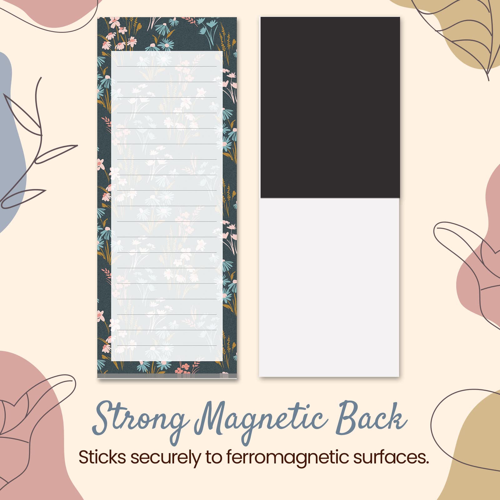 Lot De 4 Blocs-notes Magnétiques Pour Réfrigérateur - 60 Feuilles Par Bloc- Notes (4 Fruits - 1