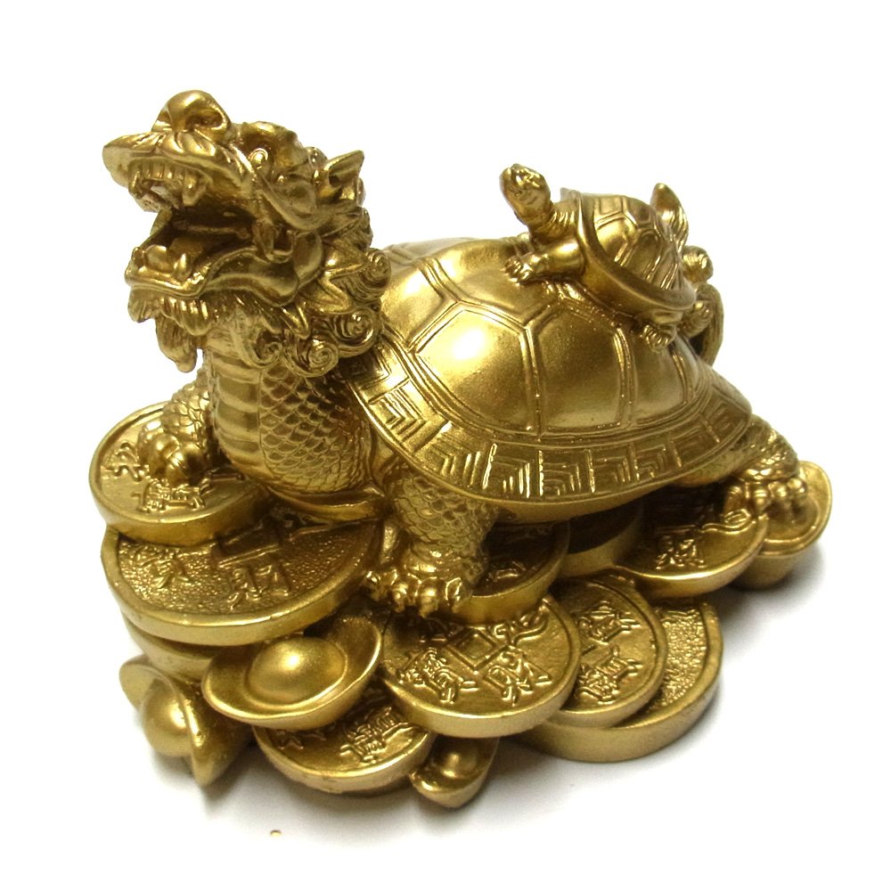 Amazon.co.jp: 風水 龍亀（ロングイ）10cm 置物 : ホーム＆キッチン