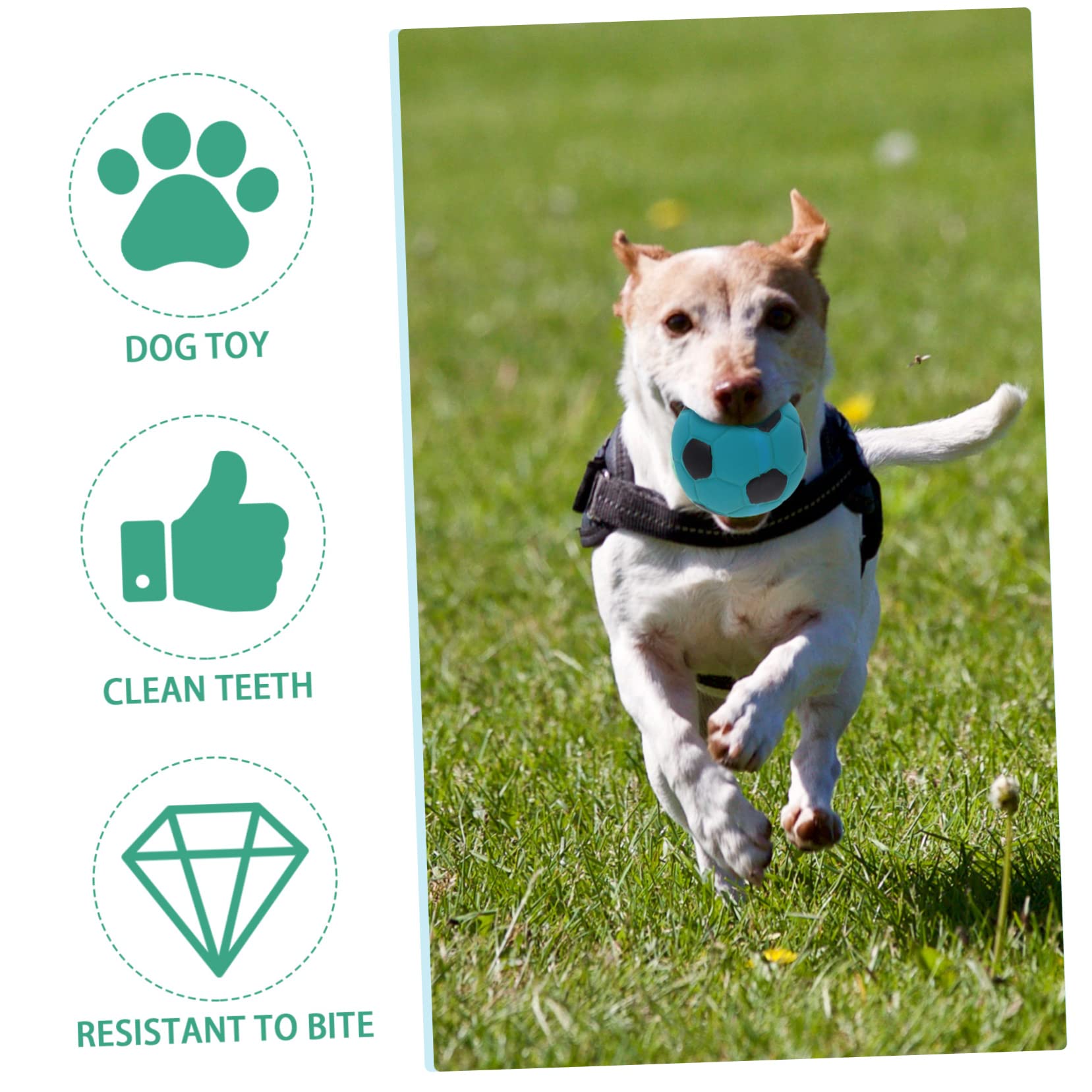 FRCOLOR 9stücke Interaktive Hundespielzeuge Molar-Spielzeug Fußballform Weiche Und Langlebige Kauspielzeuge Für Kleine Und Mittlere Hunde Fördert Die Zahnpflege Und Beschäftigung