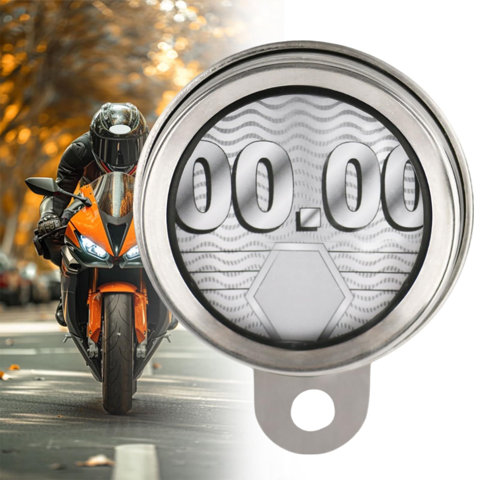 Genérico Motorcycle Tax Disc Holder, Aluminum Alloy with Waterproof Seal, Includes Hex Key, Compatible with Scooters and Motorcycles
