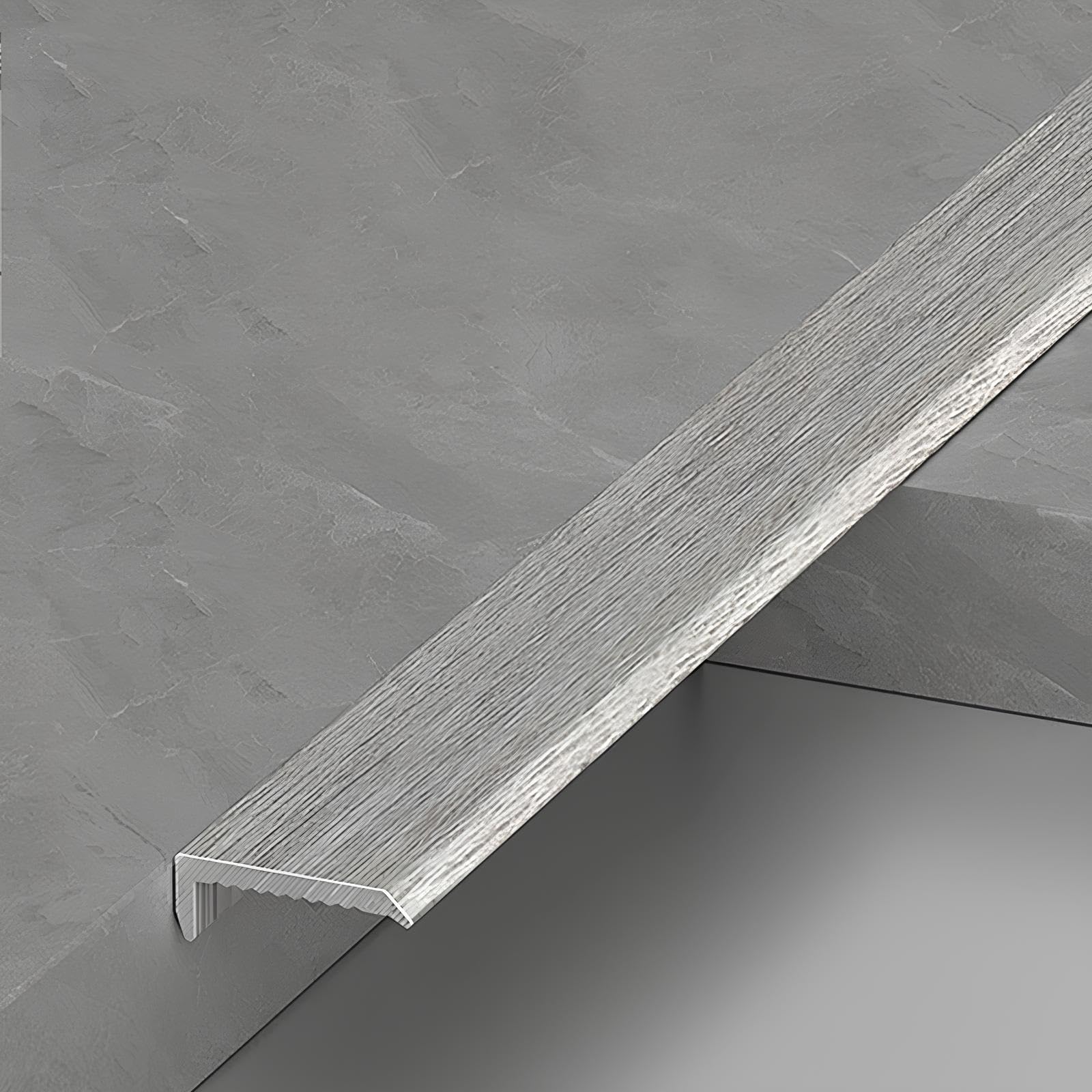 3-częściowe aluminiowe wykończenie krawędzi schodów, listwa przejściowa podłogi w kształcie litery L, metalowa osłona krawędzi stopnia, listwa progowa podłogi z płytek drewnianych(Light Wood,8x15mm)