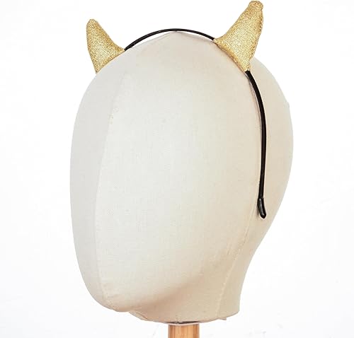 Miniatura 2 de Merroyal - Diadema con cuernos brillantes de diablo ideal como accesorio de disfraces y cosplays