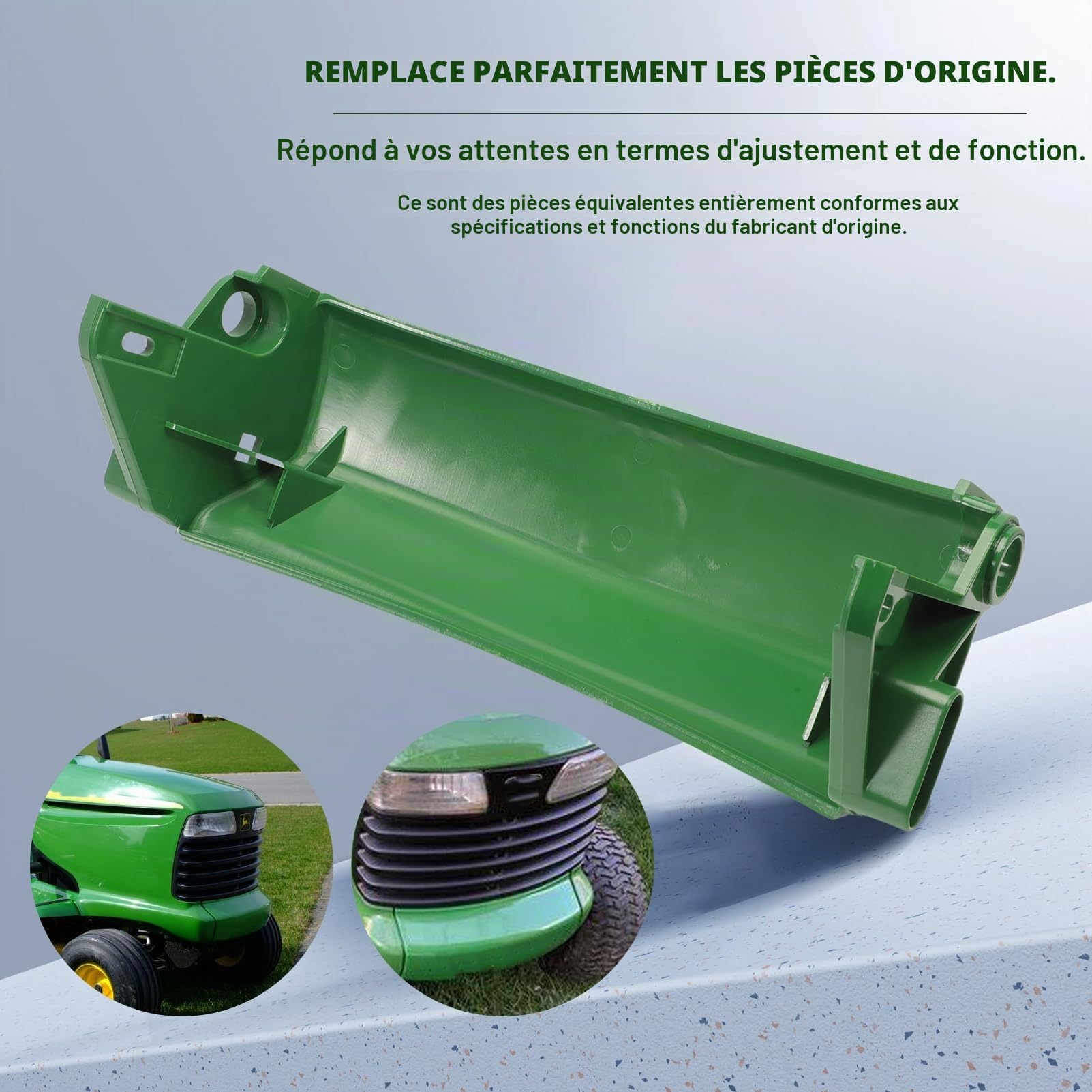 Kit Remplacement Tondeuse Gazon Pare- Chocs Avant Capot Supérieur Pour LT133 LT155 LT166 LT150 LT160 LT170 AM132530 AM128998