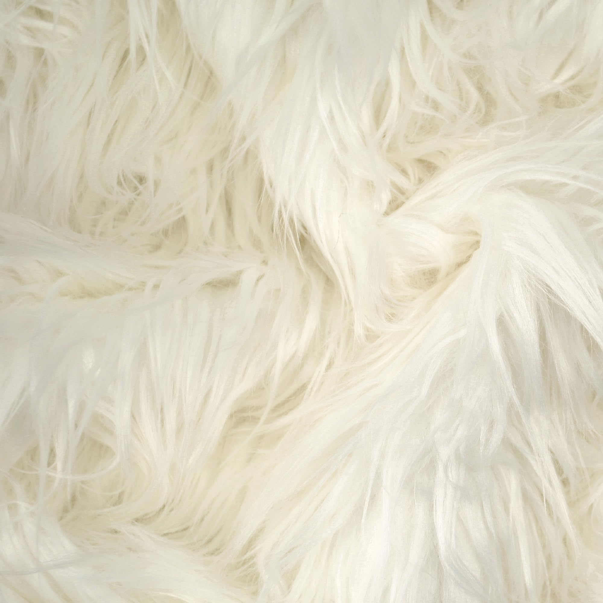 kullaloo Ivory Faux Fur Fabric