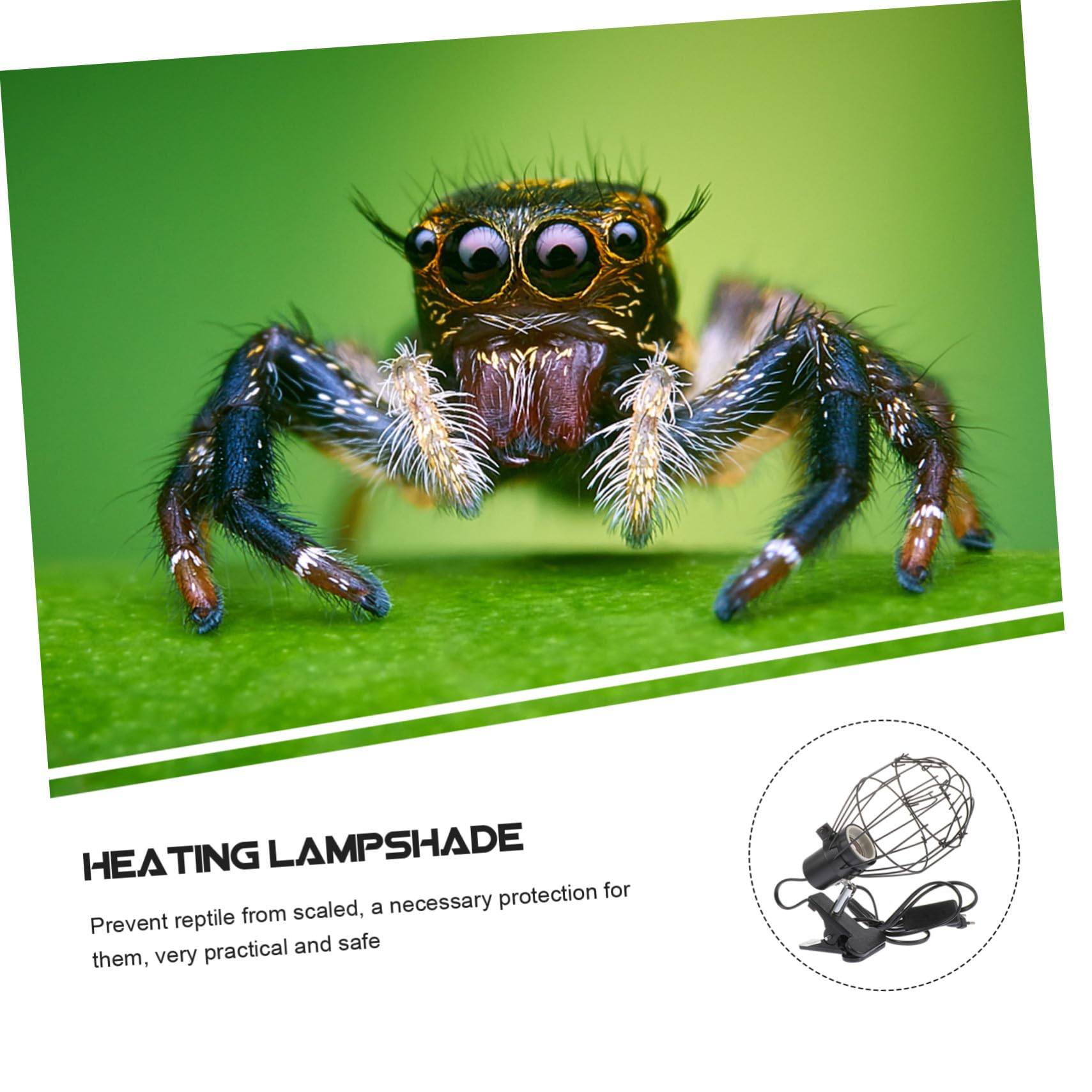 Hohopeti E27 Heizlampe für Haustiere mit Drehbarem Lampenschirm aus Eisen